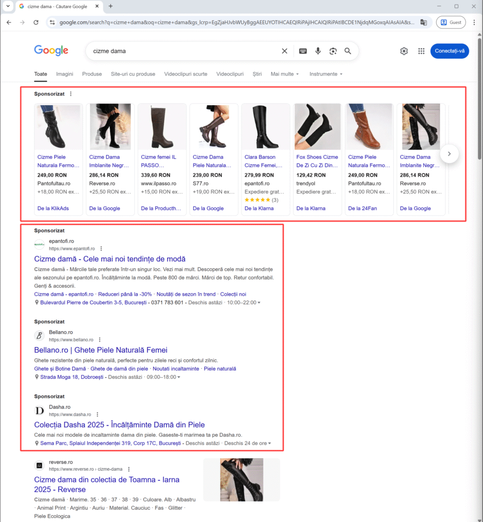 Promovare prin Google Ads