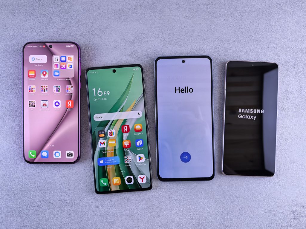 Testare cu telefoane, iOS și Android.